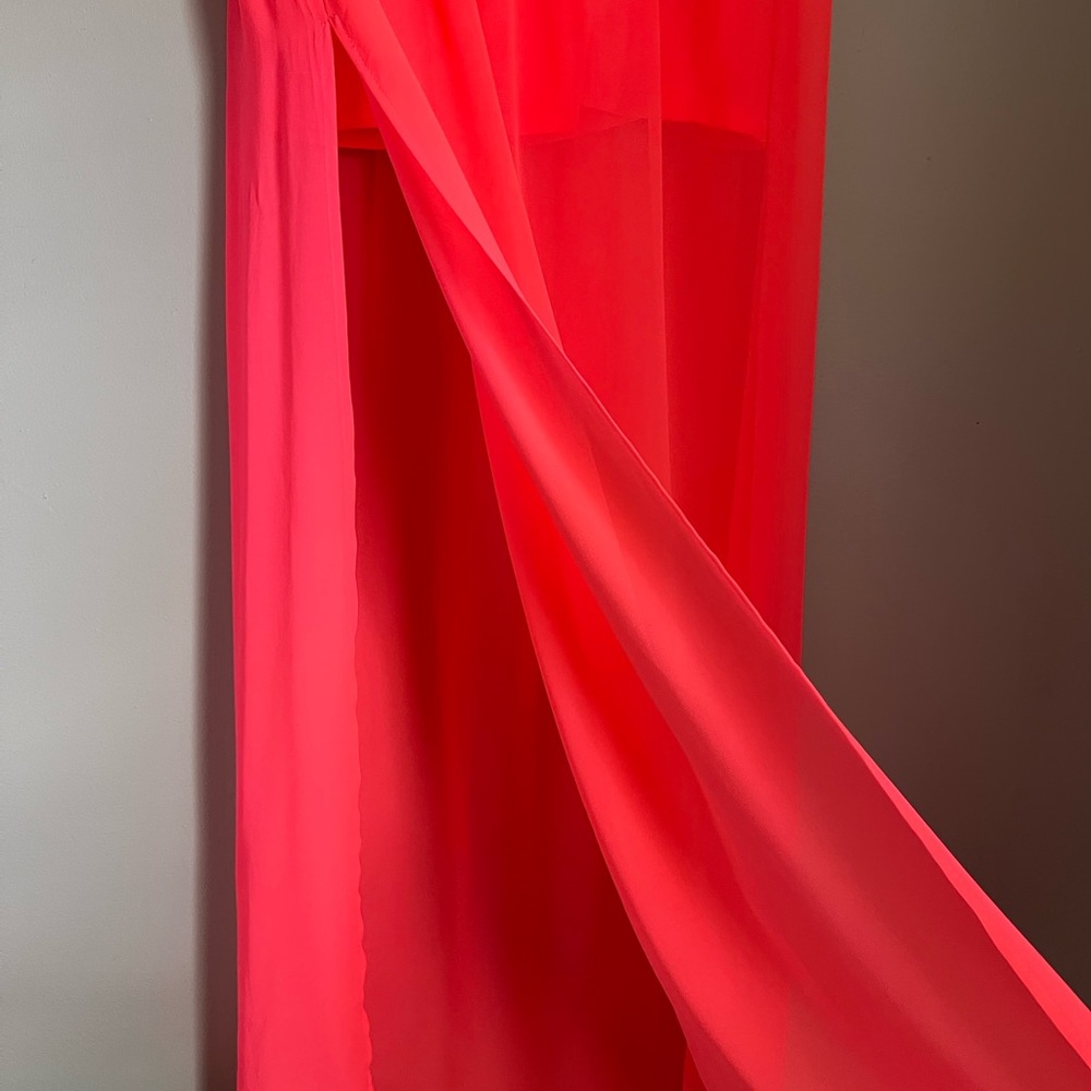 Floor length sheer skirt